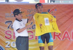 Jamalidin Novardianto dari Indonesia Juarai Etape I TdS 2018