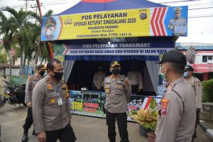 Kapolda Sumbar Kunjungi Pos Pengamanan Operasi Ketupat di Padang