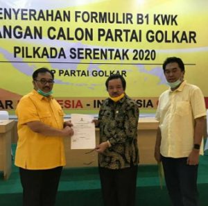 Minggu Ini Cabup “Benny Utama” Terima Formulir B1 KWK Dari Partai Golkar di Jakarta.