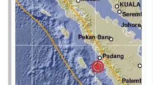 Gempa Berkekuatan 5,2 Daerah Pesisir Selatan Terasa di Kota Padang