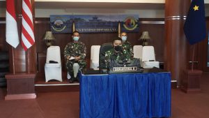 Danlantamal II Ikuti Vicon Bersama Panglima TNI
