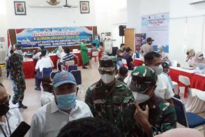 Masyarakat Maritim Teluk Bayur Serbuan Vaksinasi di Lantamal II Padang
