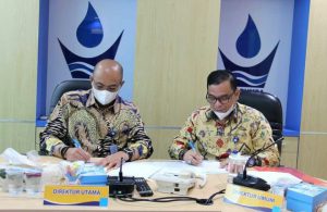 Perumda Air Minum Kota Padang Tandatangani Kerjasama Pembangunan SPAM Dengan Bank Nagari