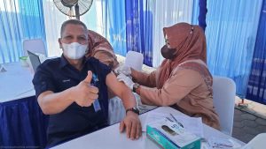 Seluruh Karyawan Perumdam Kota Padang Laksanakan Vaksinasi Ke 3 ( Booster)