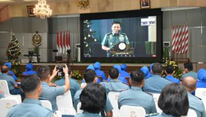 Umat Kristiani Kodiklatal Ikuti Ibadah dan Perayaan Natal Tahun 2022 TNI AL Secara Virtual