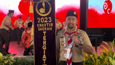 Wagub Audy Joinaldy Terima Penghargaan Kwarda Tergiat I Regional Sumatera untuk Kwarda Gerakan Pramuka Sumbar