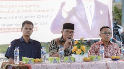 Masyarakat Nagari Durian Tinggi Usul Perbaikan Jalan Propinsi, Ketua DPRD Sumbar Supardi: Kita Akan Segera Proses