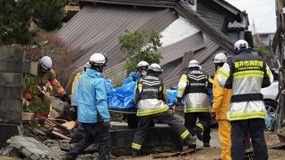 Bertambah Lagi, Korban Tewas Gempa Jepang Capai 100 Orang