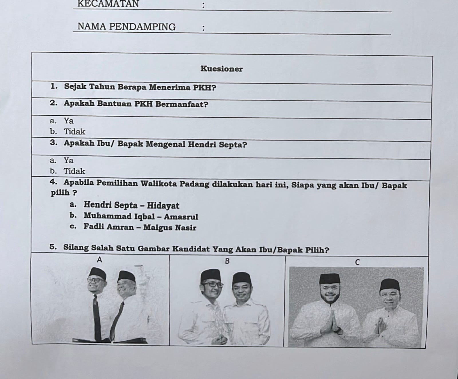 Relawan Fadly-Maigus Dapat Isu, Modus Survei Penerima PKH di Ancam untuk Memilih Salah Satu Paslon