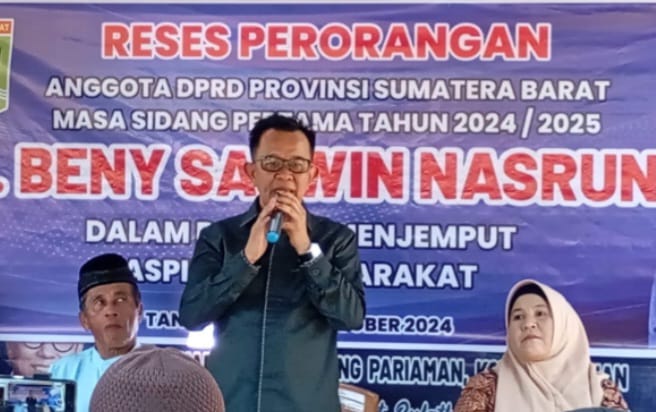 Anggota DPRD Sumbar Benny Saswin Nasrun Tinjau Lokasi Usai Terima Aspirasi Warga