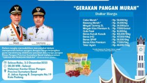 Bencana dan Lonjakan Harga Tak Boleh Bebani Rakyat, Pemprov Sumbar Kembali Gelar Gerakan Pangan Murah