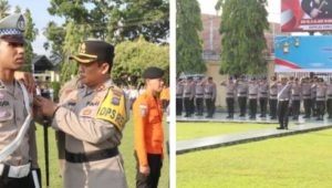 Kapolres Pasaman Barat AKBP Agung Tribawanto S.Ik Pimpin Apel Pasukan Operasi Ketupat Singgalang 2026