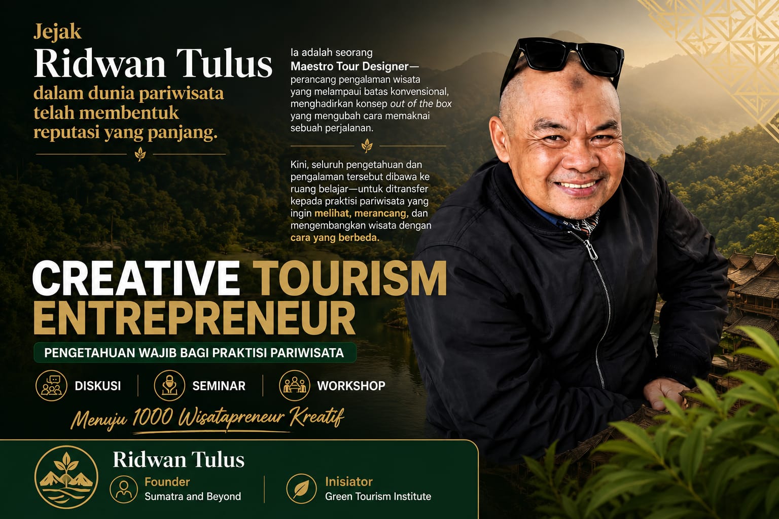 Ridwan Tulus Ungkap 7 Peluang Advokat di Industri Pariwisata