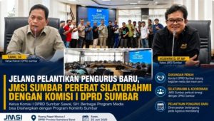 Jelang Pelantikan Pengurus, JMSI Sumbar Gelar Audensi dengan Komisi I DPRD Sumbar