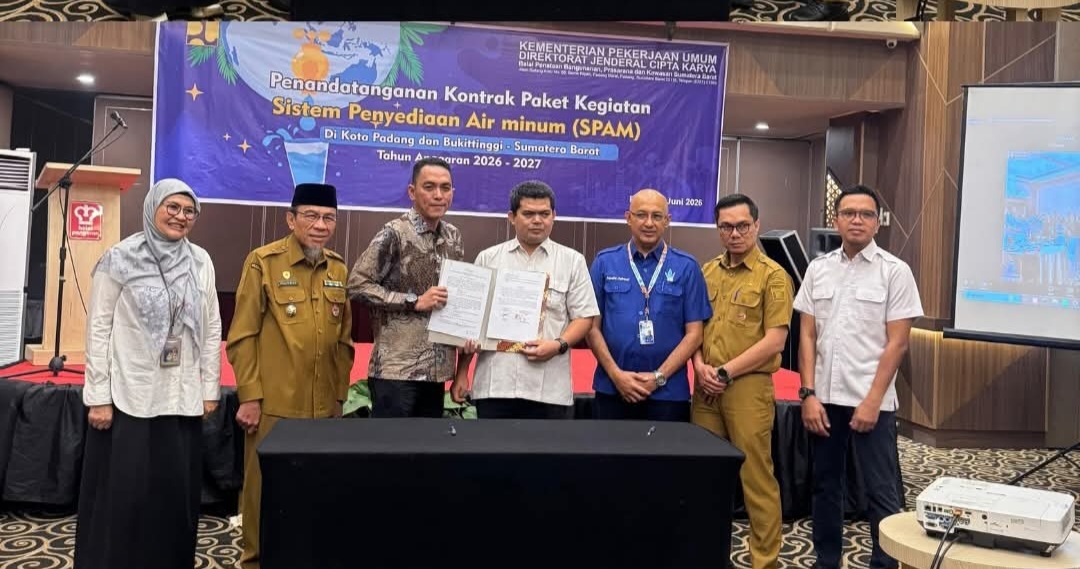 Dirut PDAM Hendra Pebrizal, Saksikan Kontrak SPAM Rp.284 Miliar untuk Pasokan Air Bersih