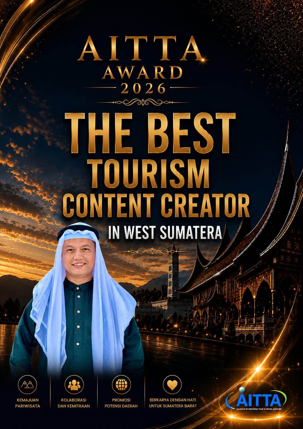 Wahyu Aulia Putra Sabet AITTA Award 2026, Al Wally Tour & Travel Bidik Wisatawan Nusantara dan Mancanegara