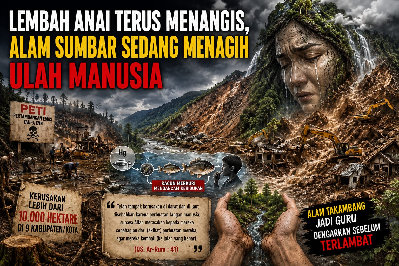 Lembah Anai Terus Menangis, Alam Sumbar Sedang Menagih Ulah Manusia: Oleh Gilang Gardhiolla Gusvero, Wartawan