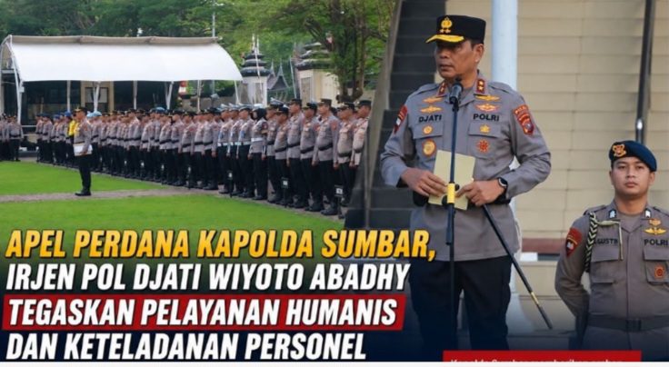Kapolda Sumbar Irjen Pol Djati Wiyoto Abadhy Pimpin Apel Perdana, Layani Masyarakat dengan Humanis