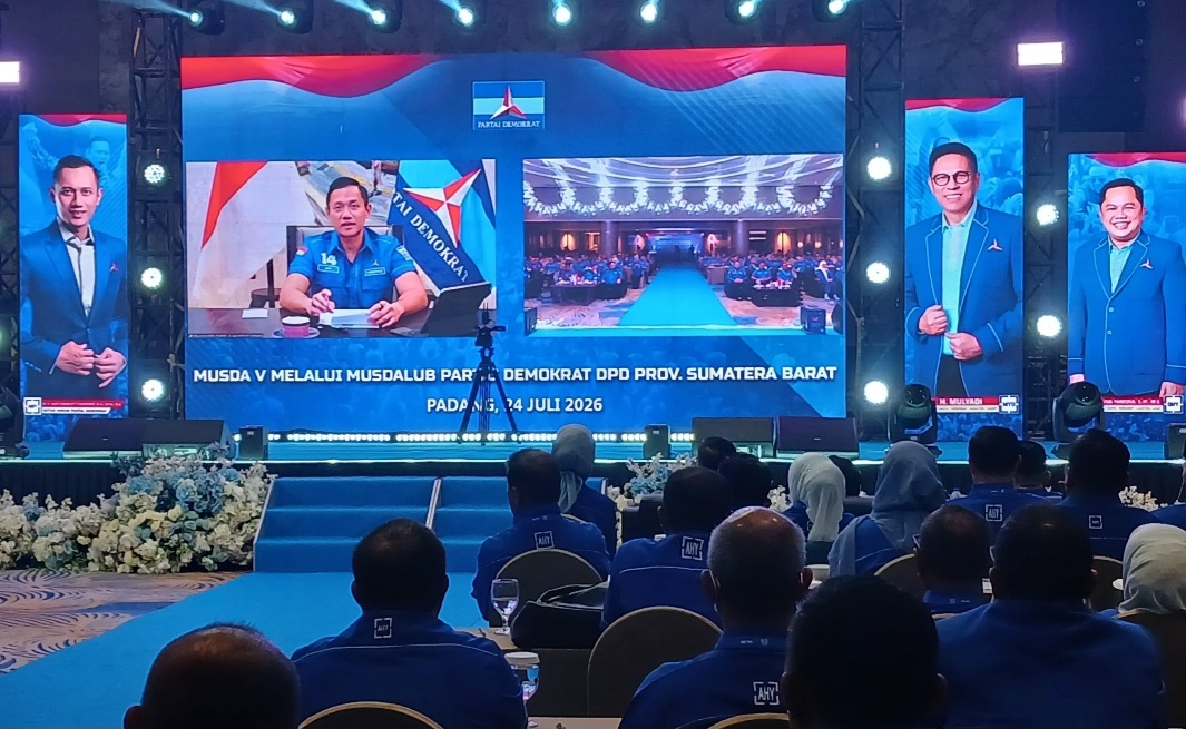 Musdalub Demokrat Sumbar Resmi Digelar, AHY Dorong Konsolidasi dan Rebut Kemenangan 2029