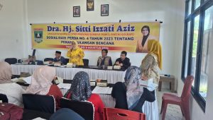 Anggota DPRD Sumbar Sitti Izzati Aziz Sosialisasikan Perda Penanggulangan Bencana kepada Masyarakat Ketaping