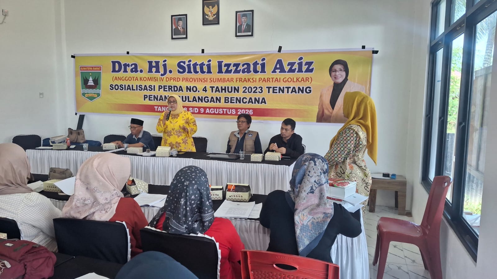Anggota DPRD Sumbar Sitti Izzati Aziz Sosialisasikan Perda Penanggulangan Bencana kepada Masyarakat Ketaping