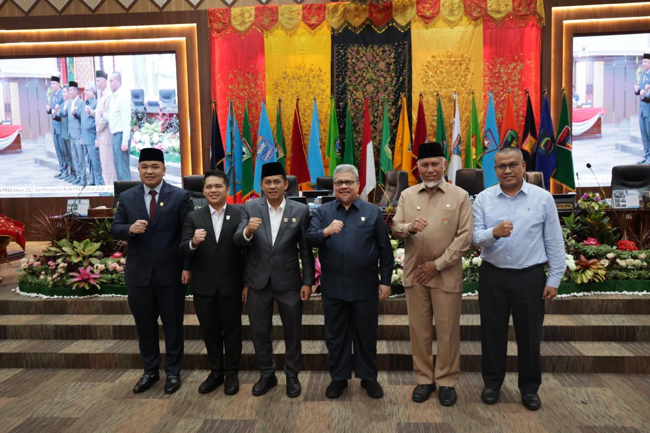 KUA-PPAS 2027 Disepakati Rp5,976 Triliun, DPRD Sumbar Dorong Optimalisasi Pendapatan