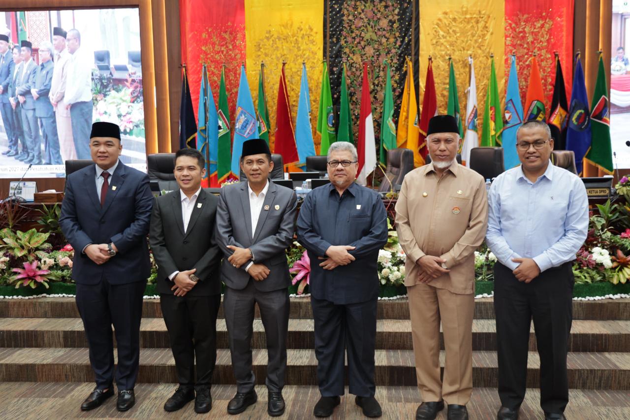 KUA-PPAS 2027 Disepakati Rp5,976 Triliun, Dalam Rapat Paripurna DPRD Sumbar