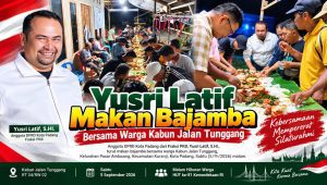 Yusri Latif Hadiri Malam Hiburan Warga Kabun Jalan Tunggang dan Makan Bajamba